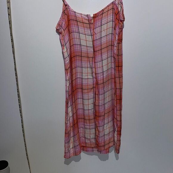Abound Women's Spaghetti Windowpane Flannel Mini Dress Multicolor Size XS - Picture 7 of 10